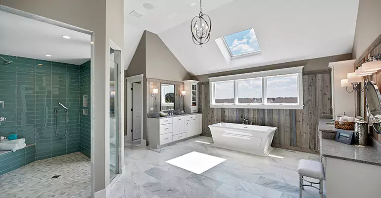 Guest Bathroom Flooring Remodel in Salem