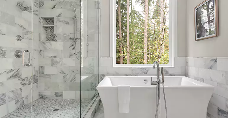 Bathtub to Tile Shower Conversion in Salem